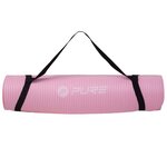 Pure2improve tapis de yoga 120x60x1 cm caoutchouc rose