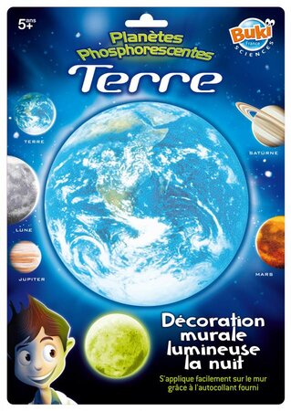 Planète phosphorescente terre