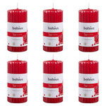 Bolsius Bougies parfumées pilier côtelé 6 Pièces 120x58 mm Grenade