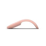 Microsoft arc mouse - souris optique - 2 boutons - sans fil - bluetooth 5.0 le - rose doux