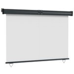 vidaXL Auvent latéral de balcon 140x250 cm Crème