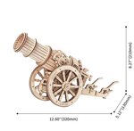 Puzzle en bois canon medieval