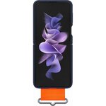 Coque silicone avec laniere z flip3 navy