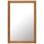 vidaXL Miroir 60x90 cm Bois de chêne massif