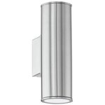 Eglo lampe murale à led d'extérieur riga argenté 94107