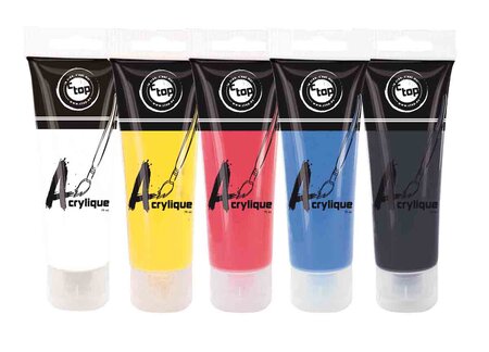 Peinture acrylique mate 5 tubes 75 ml