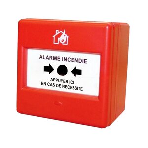 Dm et - déclencheur manuel conventionnel étanche + r (470 ohms et 1ko) x2