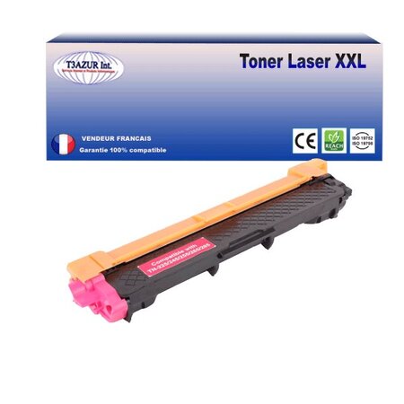 Toner compatible avec Brother TN245 Magenta pour Brother DCP-9015CDW, DCP-9017CDW, DCP-9020CDW, DCP-9022CDW - 2 200 pages - T3AZUR