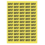 Étiquette adhésive permanente 63 5x38 1 mm (lot de 2100)