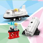 Lego 10944 duplo town mission de la navette spatiale jouet fusée pour enfants 2 ans et + avec figurines d'astronautes