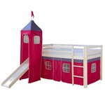 Lit toboggan - avec tour et rideaux