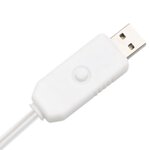 vidaXL Bouleau blanc à LED 96 LED Blanc chaud 180 cm