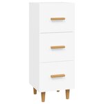vidaXL Buffet blanc 34 5x34x90 cm bois d'ingénierie