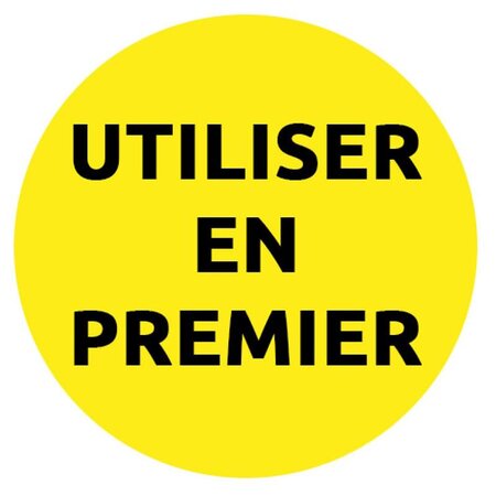 300 étiquettes pour traçabilité alimentaire "utiliser en premier"