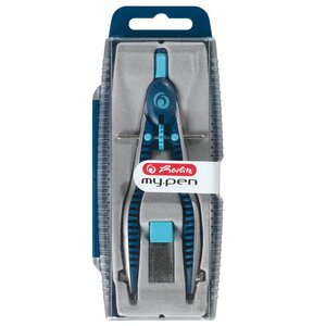 Compas à réglage rapide my.pen, bleu clair/bleu HERLITZ