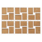 vidaXL Collage de cadres photo de photo 24x(10x15 cm) Blanc MDF
