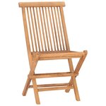 vidaXL Mobilier à dîner d'extérieur pliable 7 Pièces Bois solide de teck