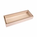Set 2 Plateaux Rectangle Bois
