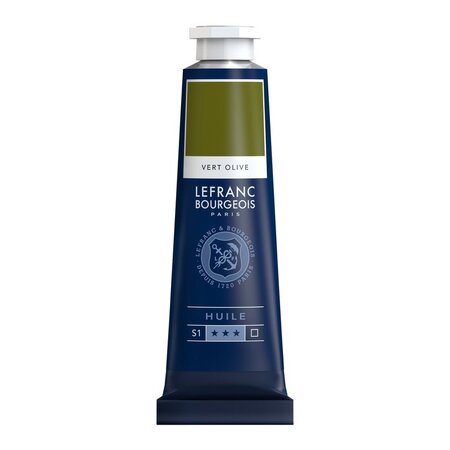 Peinture à l'huile en tube vert olive 40ml - lefranc & bourgeois