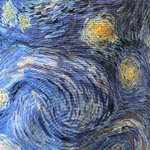 Tablier adulte à nouer - van gogh - nuit étoilée