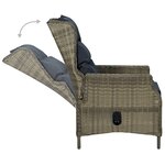 vidaXL Ensemble de salle à manger de jardin 3 Pièces Marron foncé