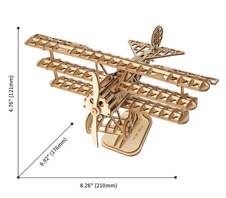 Maquette en bois Avion Rolife Modern 3D