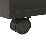 vidaXL Table basse Noir brillant 60x60x35 cm Aggloméré