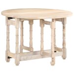 vidaXL Table de salle à manger Rond 110x76 cm Bois de manguier massif