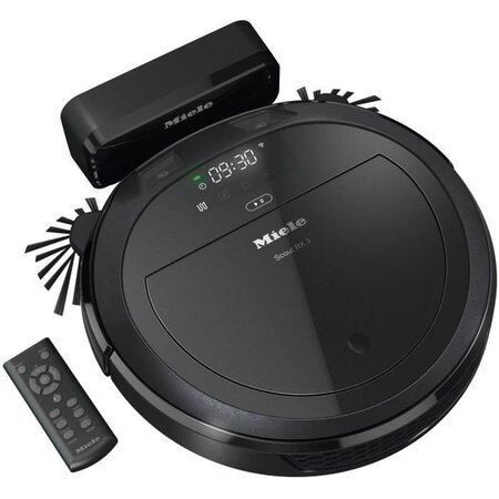 Miele scout rx3 aspirateur robot 3d smart navigation - 3 actions de nettoyage - 4 programmes - 71db - 60min - 30w - airclean+ - noir
