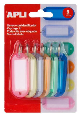 Portes Clefs Couleurs Translucides 6 Pièces