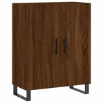 vidaXL Buffet chêne marron 69 5x34x90 cm bois d'ingénierie