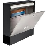 BURG-WÄCHTER Boîte aux lettres Oxford-Set 68770 B+S Inox Argenté
