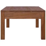 vidaXL Table basse 110x60x40 cm Bois de teck massif