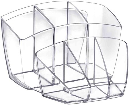 Multipot 8 compartiments Polystyrène Dim L14,3 x H9,3 x P15,8 cm Cristal CEP