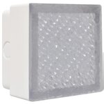vidaXL 6 lampes LED d'éclairage incorporées au sol 100x100x68 mm