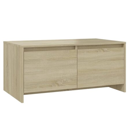 vidaXL Table basse Chêne Sonoma 90x50x41 5 cm Aggloméré