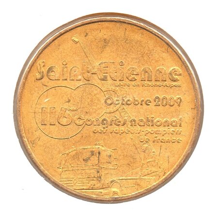 Mini médaille monnaie de paris 2009 - congrès national des sapeurs-pompiers de france