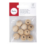 Boules en bois ø 18 mm - FSC100  - percées 4 mm - 10 pièces