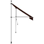 vidaXL Auvent manuel rétractable 300 cm Orange et marron