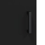 vidaXL Buffet noir 69 5x34x90 cm bois d'ingénierie