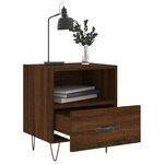 vidaXL Table de chevet chêne marron 40x35x47 5 cm bois d’ingénierie
