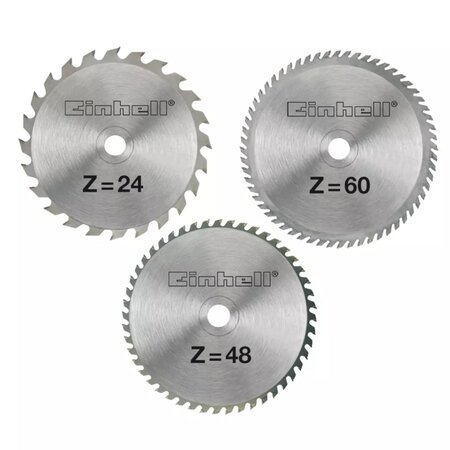 Einhell kit de lames à scie hm 250 x 30 x 3 mm ak