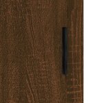 vidaXL Buffet chêne marron 90x34x80 cm bois d'ingénierie