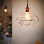 Eglo lampe suspendue tarbes d32 5 cm couleur cuivré 94194