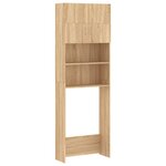 vidaXL Ensemble de meuble pour machine à laver Chêne sonoma Aggloméré