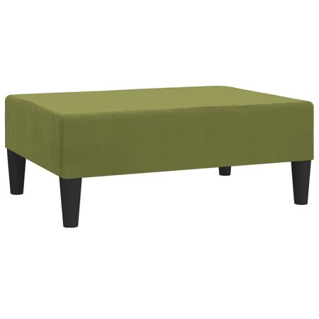 vidaXL Repose-pied Vert clair 78x56x32 cm Velours