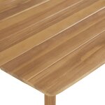vidaXL Mobilier à dîner d'extérieur 5 Pièces Bois d'acacia solide