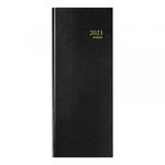 Agenda journalier 2023 banquier 1 jour sur 2 pages - 2 volumes - 14 3 x 32 5 cm - noir - brepols
