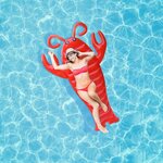 Matelas gonflable de piscine homard 195 cm