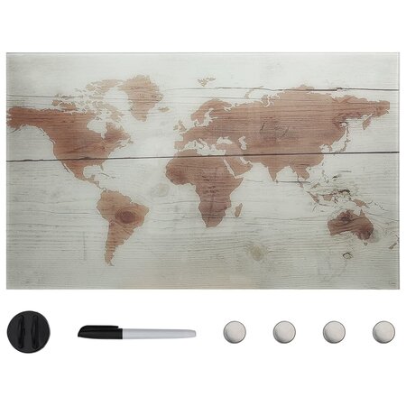 vidaXL Tableau noir magnétique mural Verre 100x60 cm